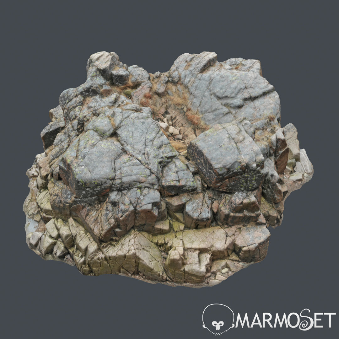 Cliff pack E bundle 3D model_26