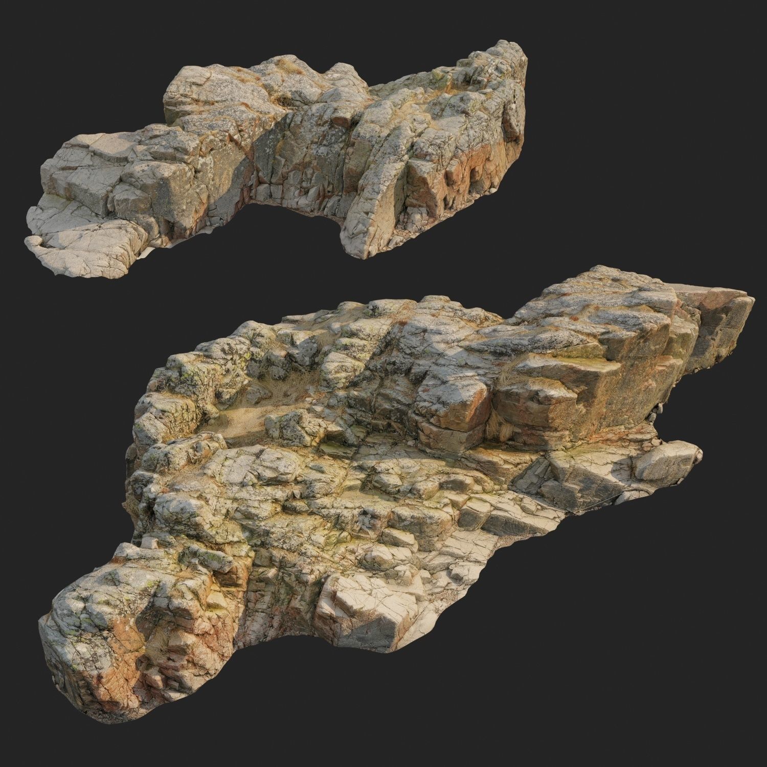 Cliff pack E bundle 3D model_25