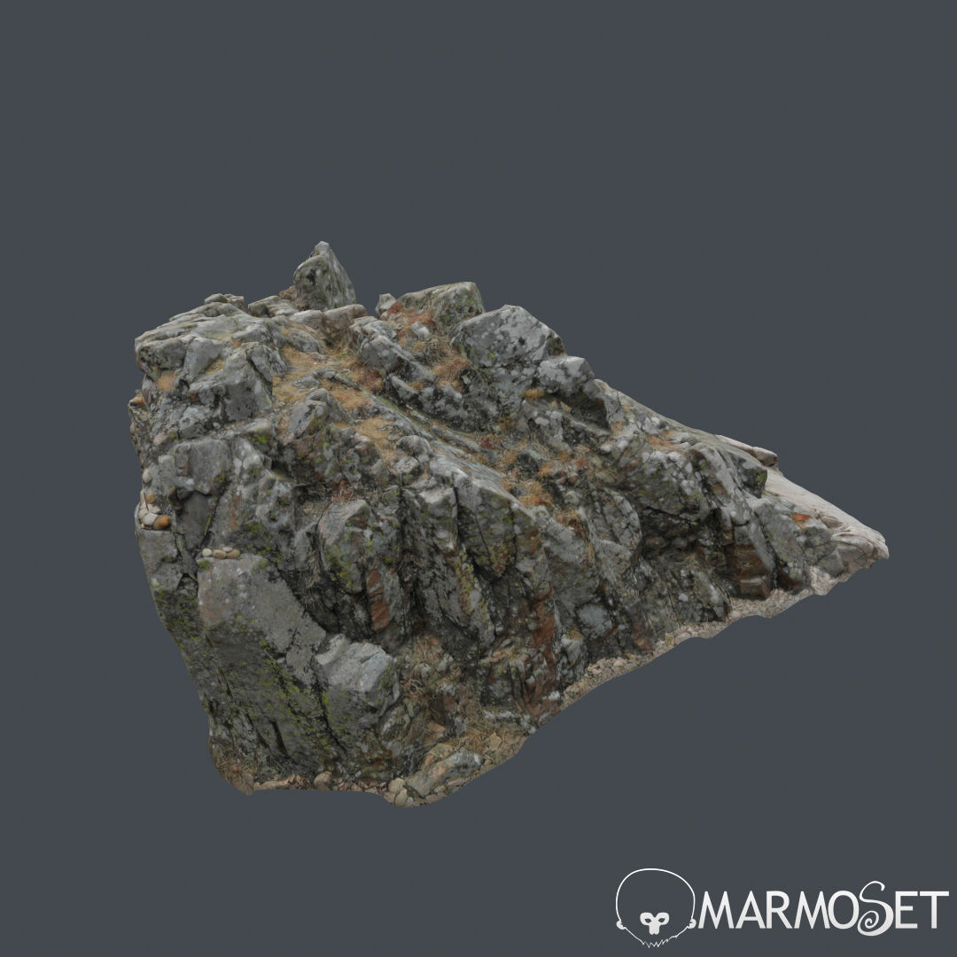 Cliff pack E bundle 3D model_12