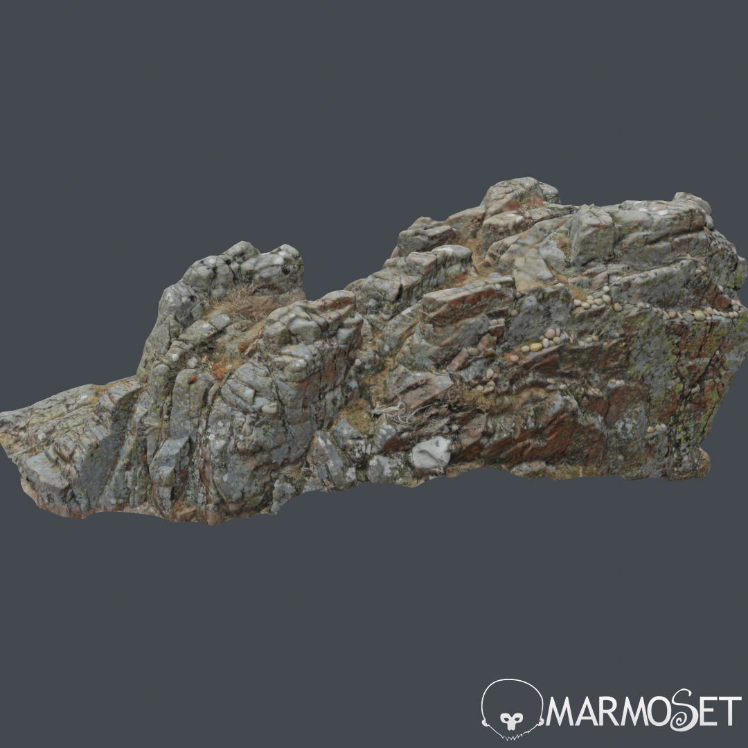 Cliff pack E bundle 3D model_11