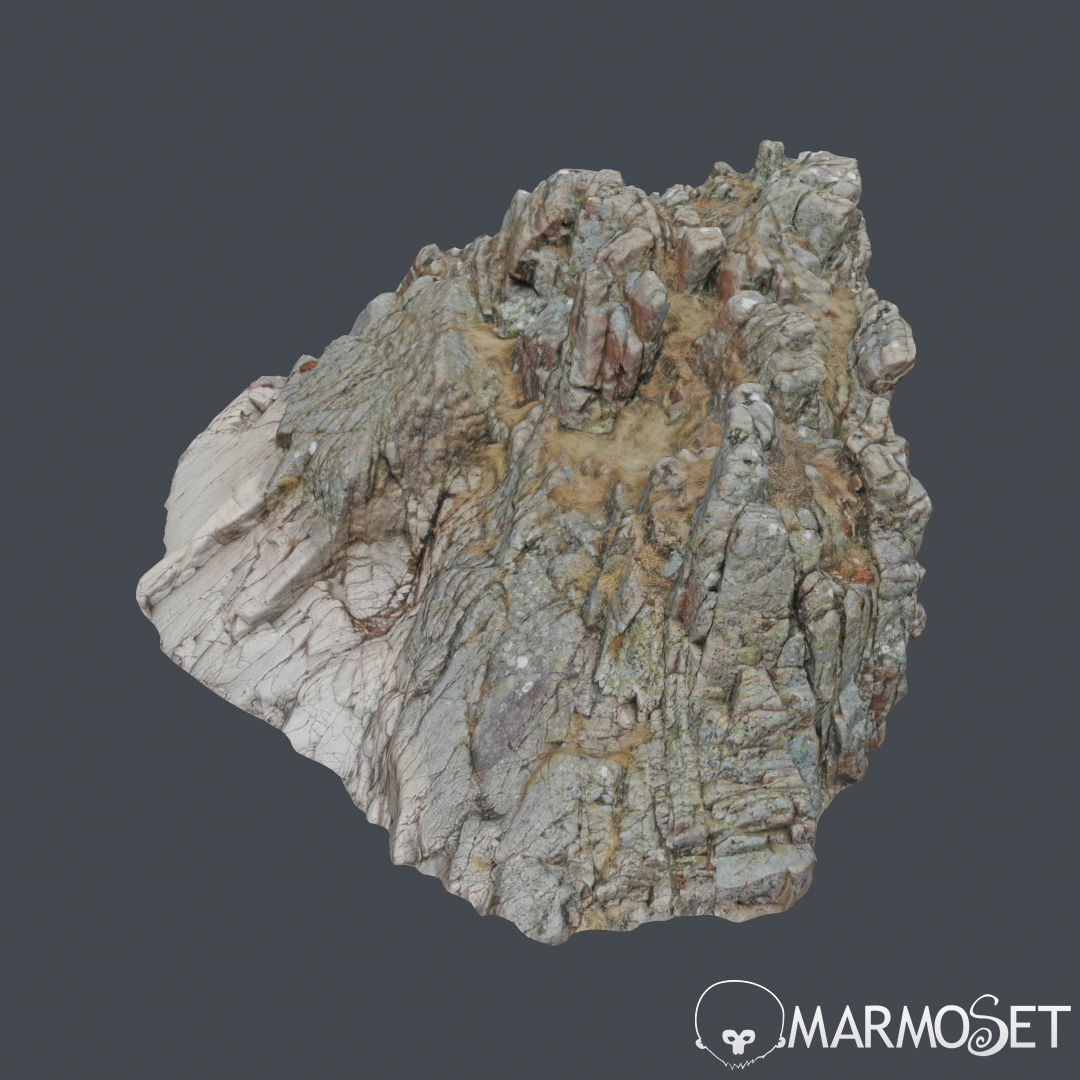 Cliff pack E bundle 3D model_7