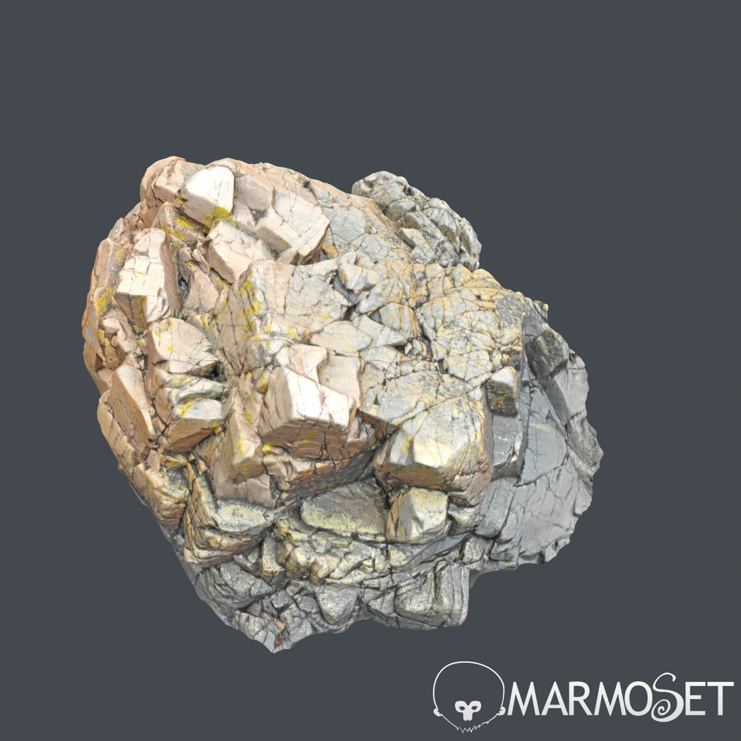 Cliff pack E bundle 3D model_35
