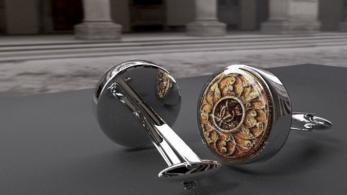 Cuff button Free 3D print model