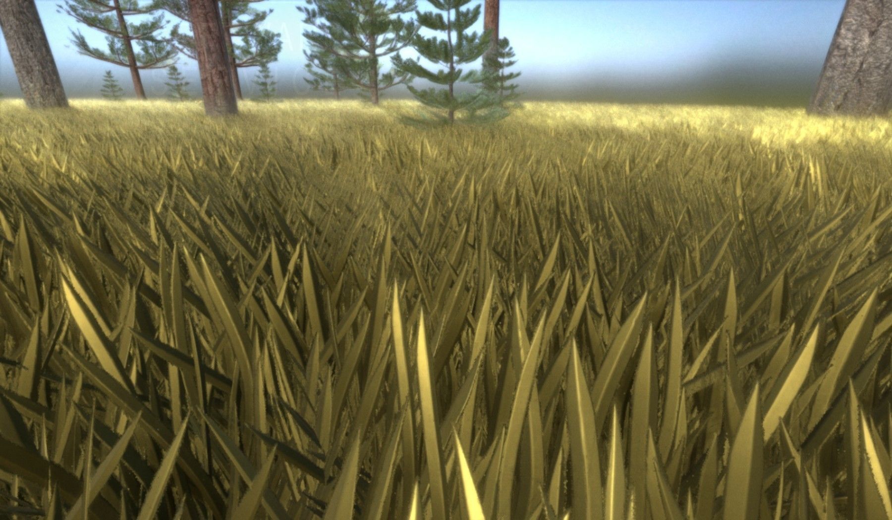 Pine Forest Scene Low-poly 3D model_101