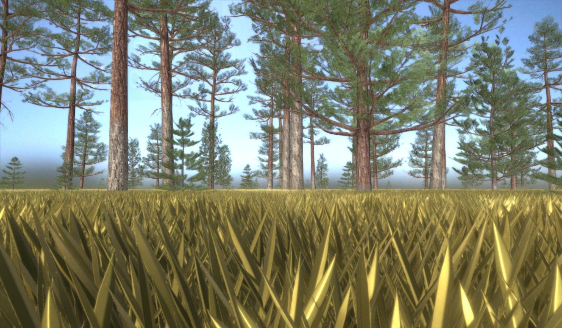 Pine Forest Scene Low-poly 3D model_54