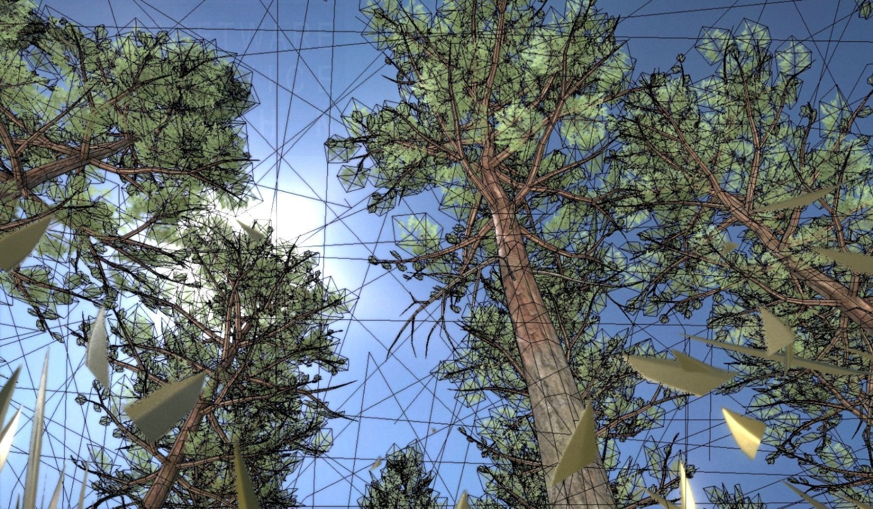 Pine Forest Scene Low-poly 3D model_74