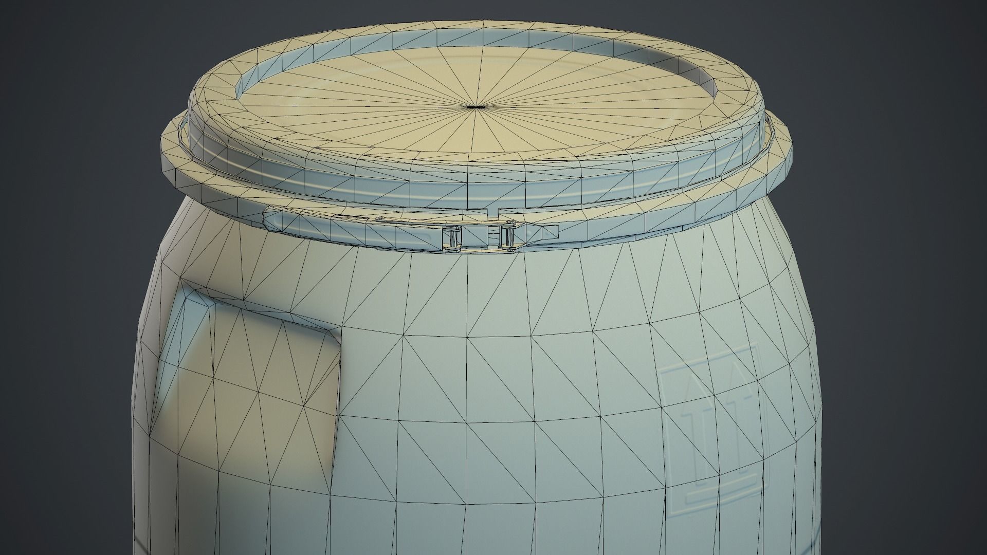 Plastic Barrel PBR Game Ready Low-poly 3D model_17