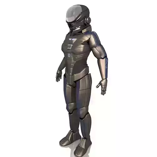 spaceman sci-fi soldier - sci-fi soldier 3D model