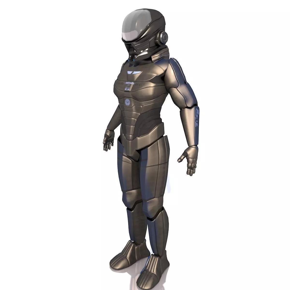 spaceman sci-fi soldier - sci-fi soldier 3D model_0