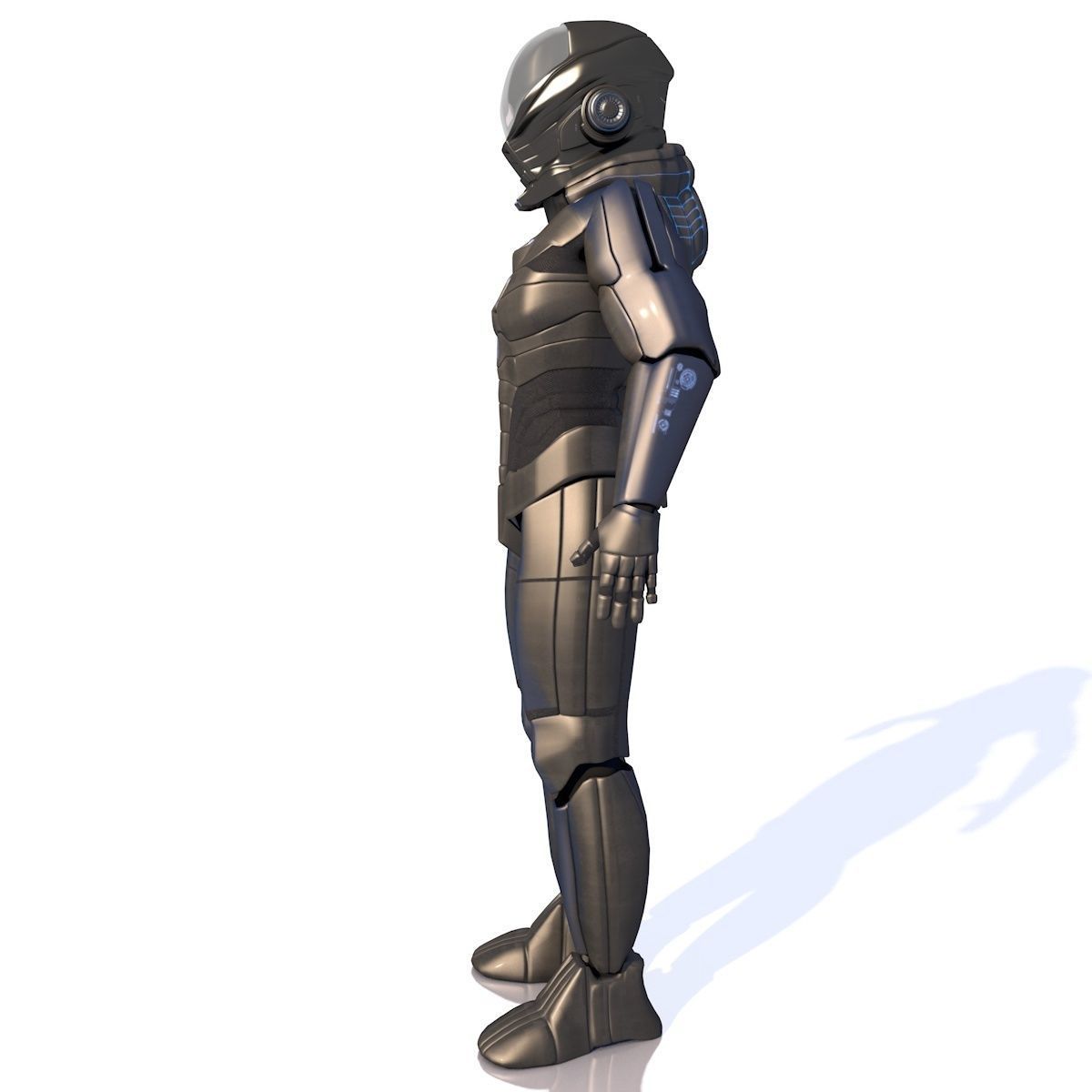 spaceman sci-fi soldier - sci-fi soldier 3D model_1