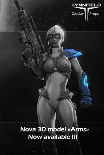 Nova arms armor part from Starcraft HOTS 3D print model