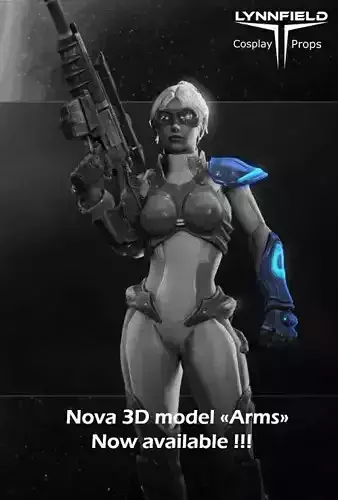 Nova arms armor part from Starcraft HOTS 3D print model