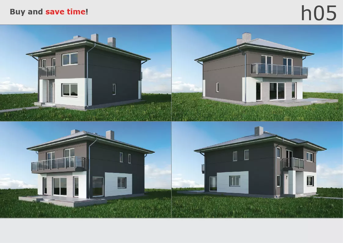 House 05C2 Low-poly 3D model_0