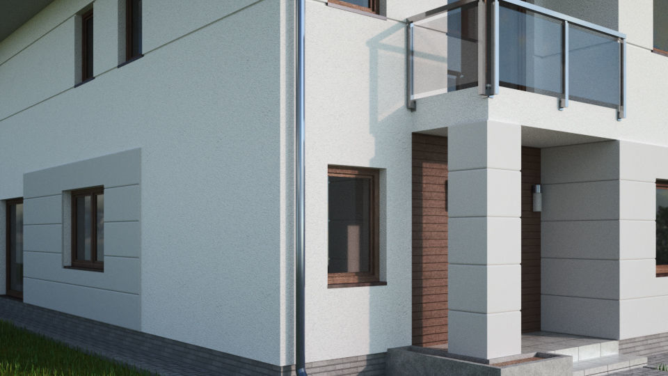 House 05C2 Low-poly 3D model_7