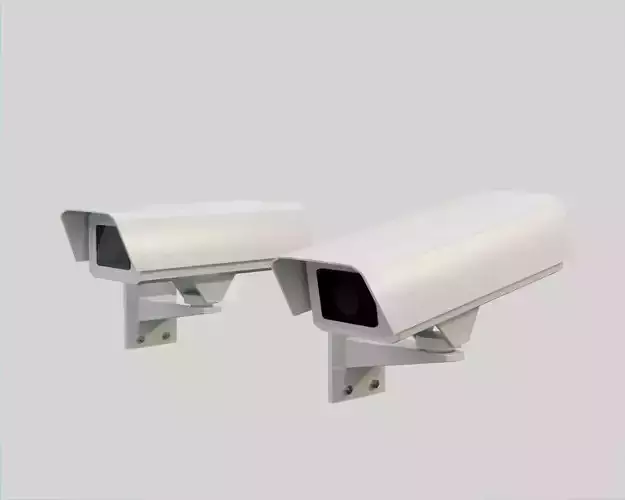 Security Cam - Surveillance Camera Low-poly 3D model