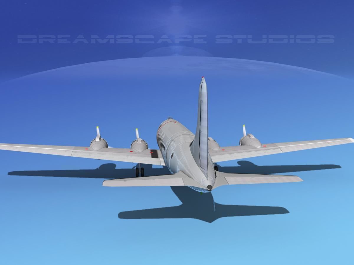 Douglas C-54 Skymaster Bare Metal 3D model_4