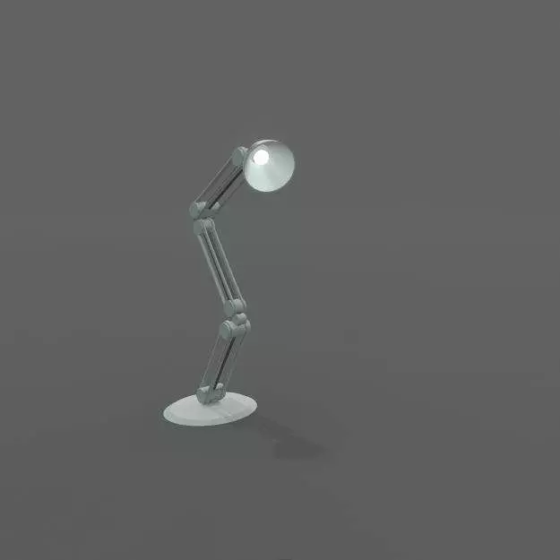 Desk light 3D model_0