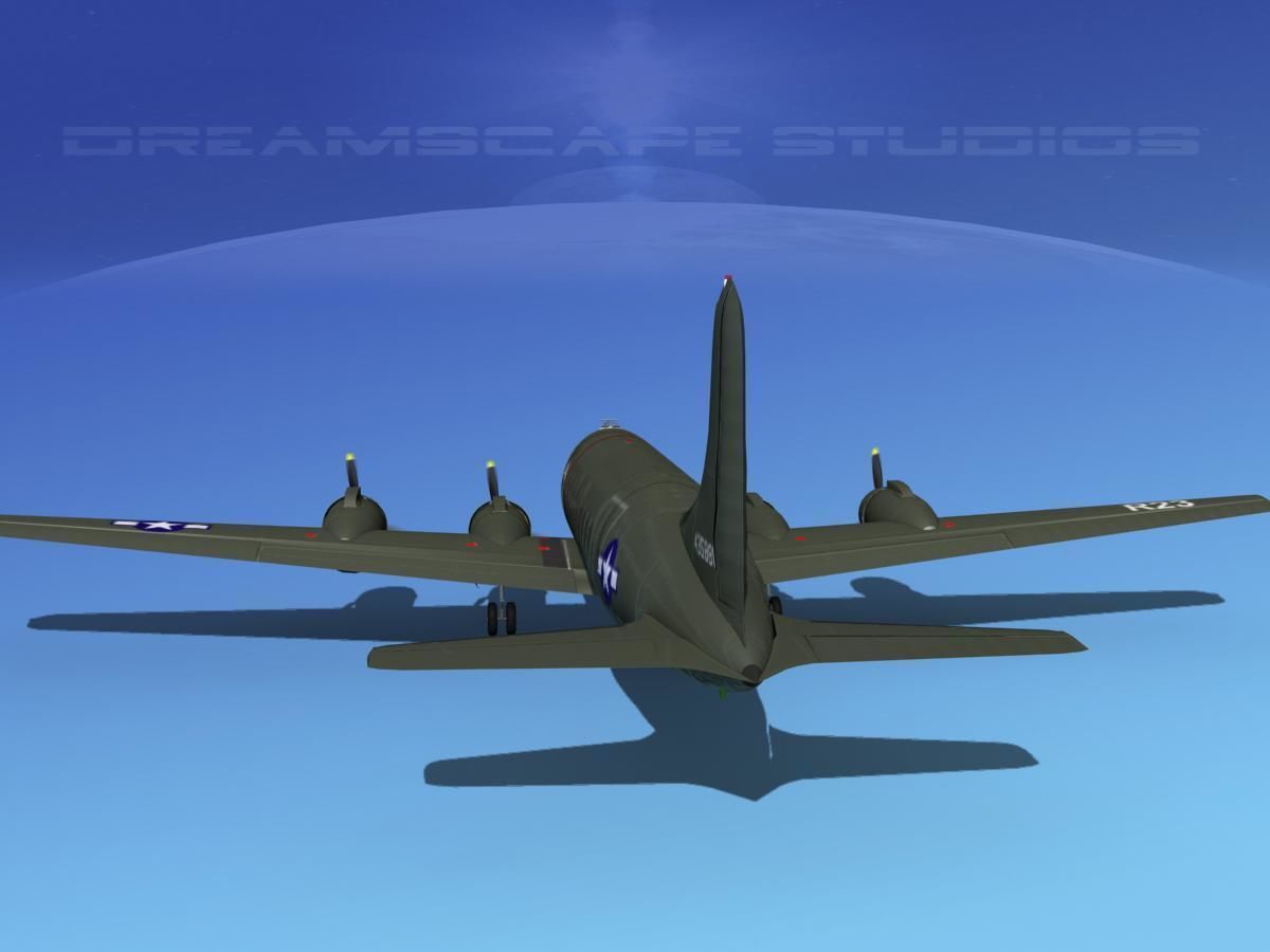Douglas C-54 Skymaster V02 3D model_4