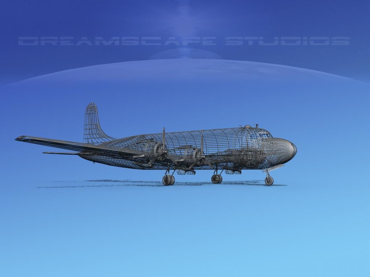 Douglas C-54 Skymaster V02 3D model_12