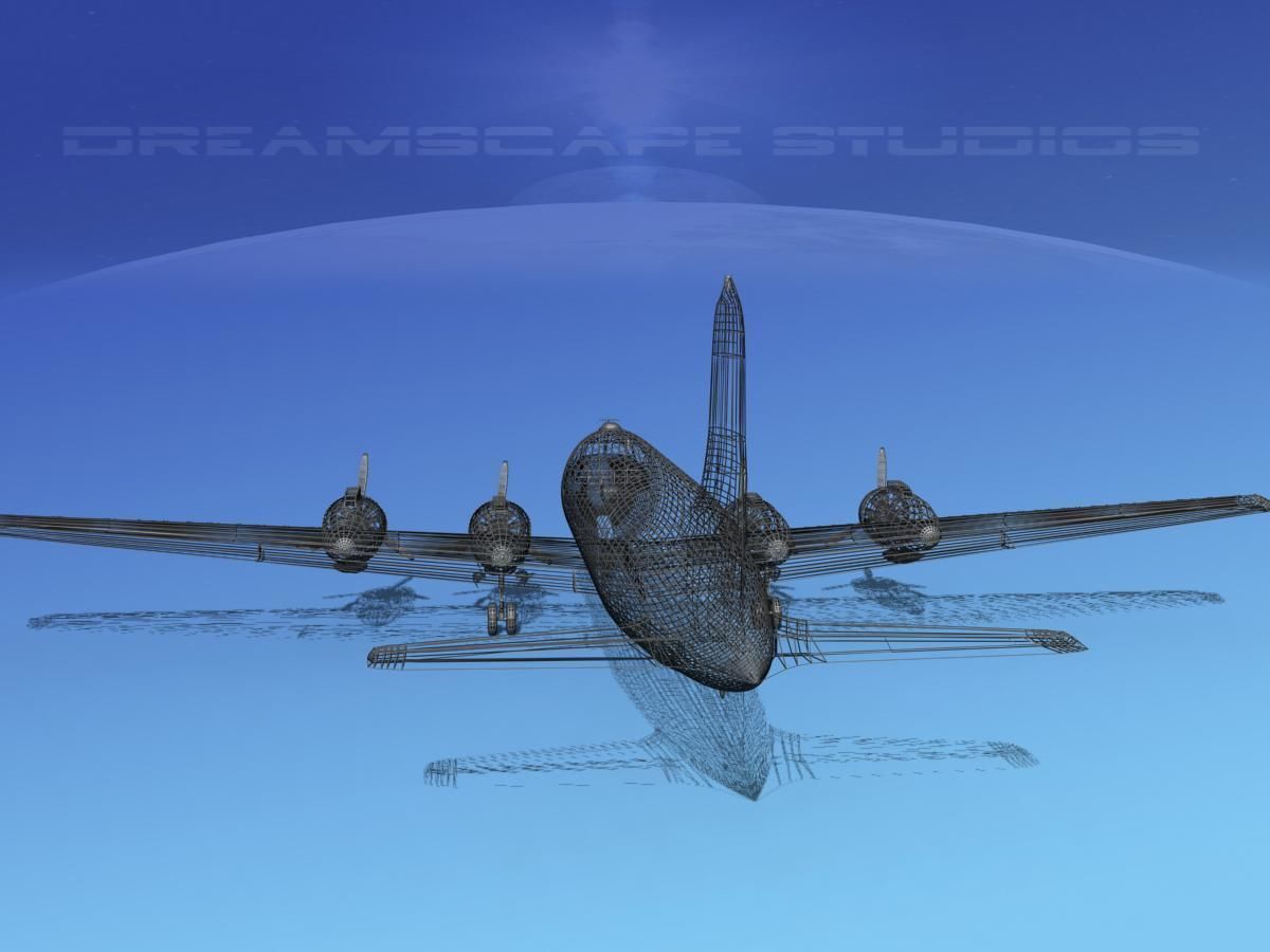 Douglas C-54 Skymaster V04 3D model_14