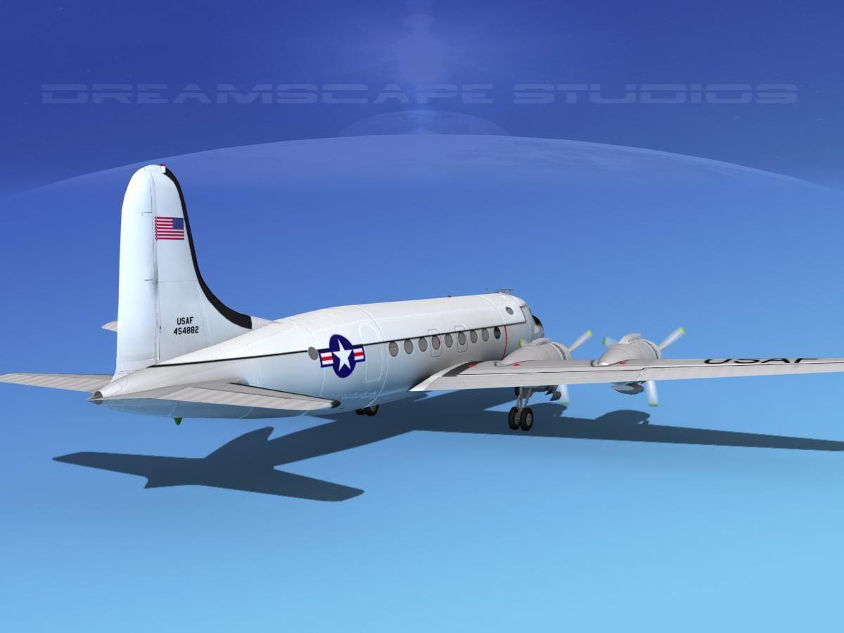 Douglas C-54 Skymaster V04 3D model_3