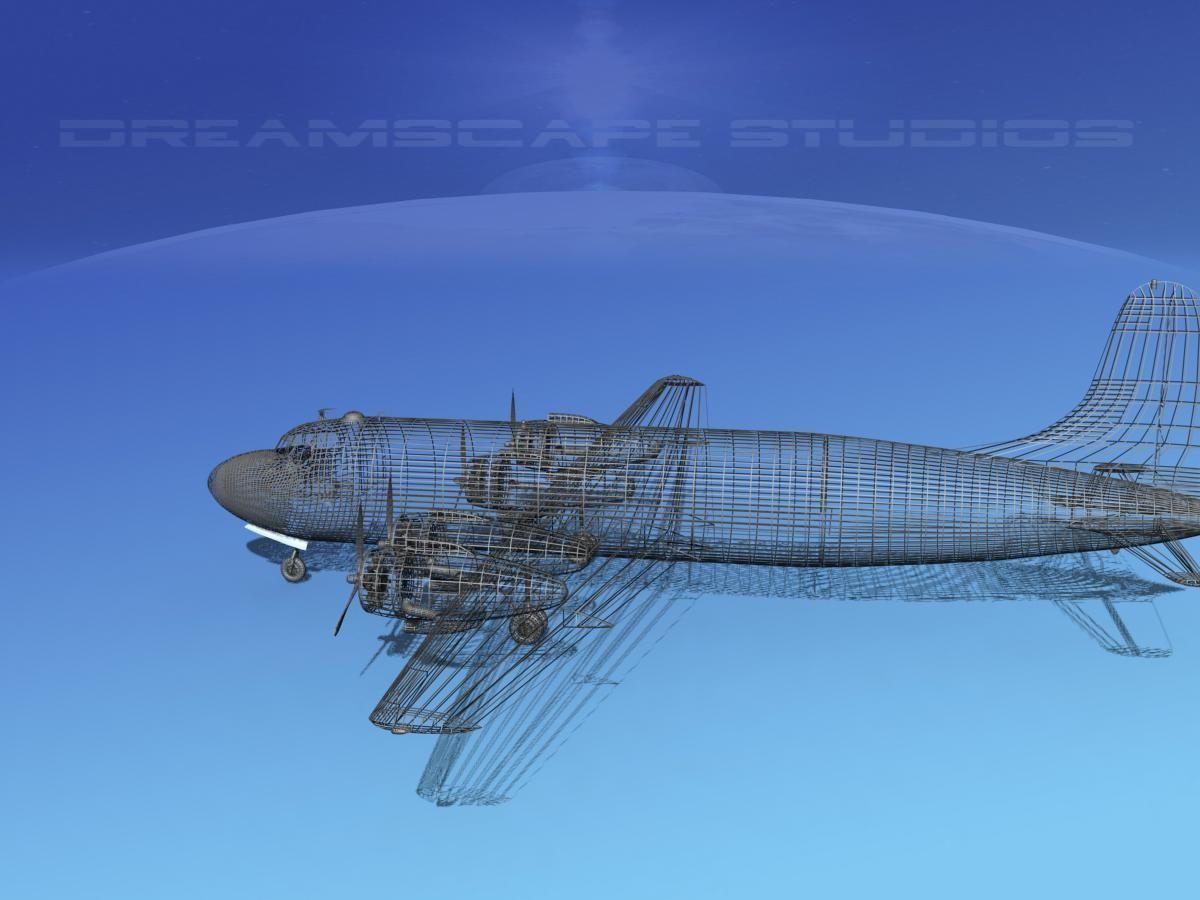 Douglas C-54 Skymaster V04 3D model_15