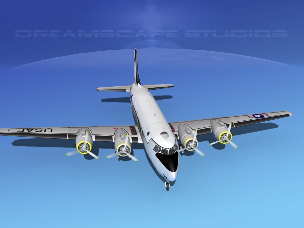 Douglas C-54 Skymaster V04 3D model_9