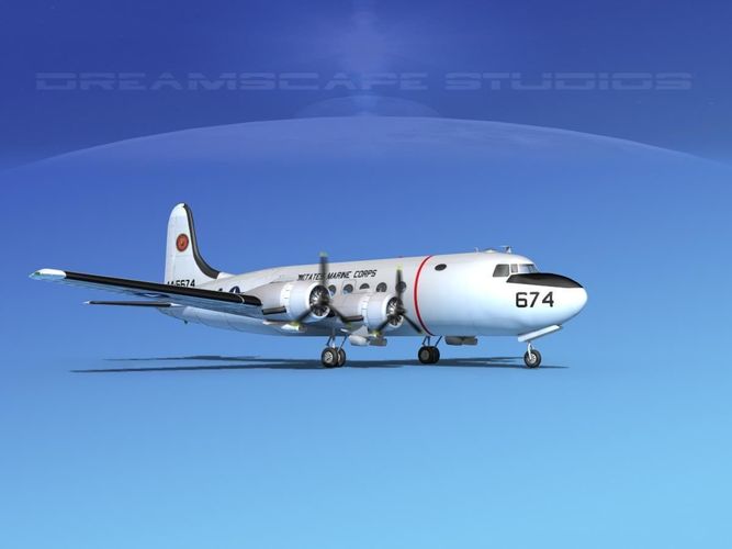 Douglas R5D  V04 3D model