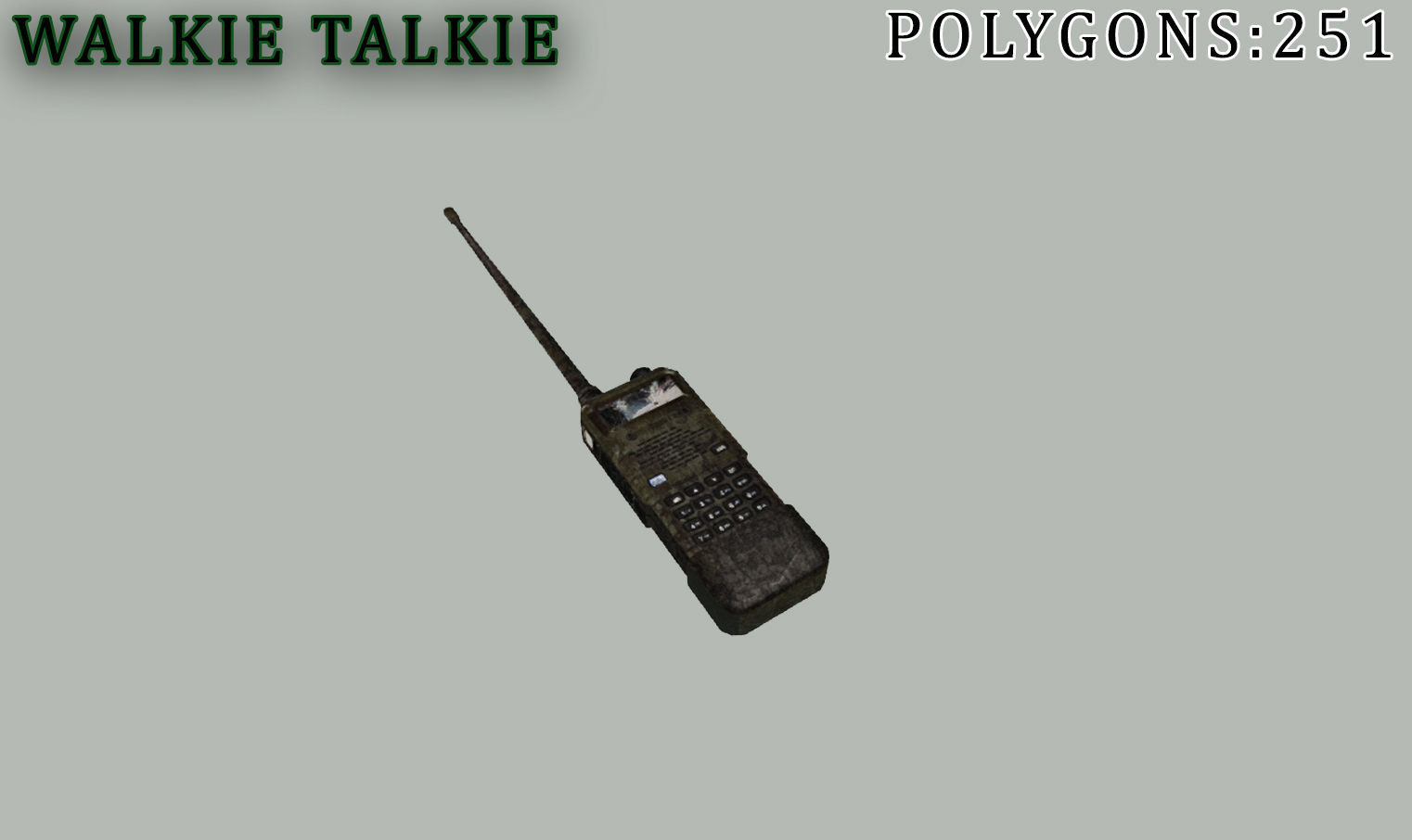 Military Communication Kit Lowpoly Free low-poly 3D model_4
