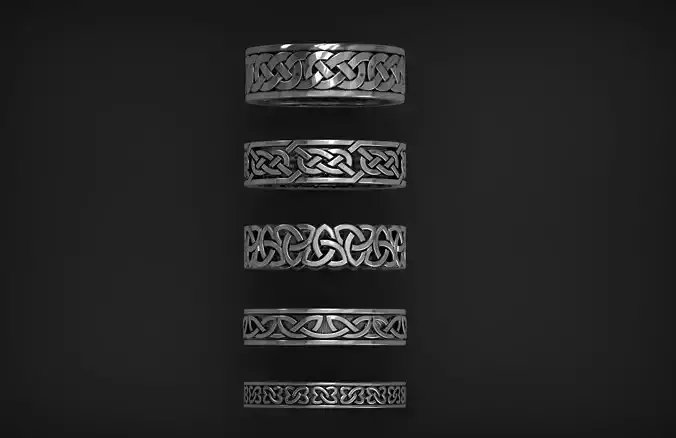 Ornament Rings collection  3D print model