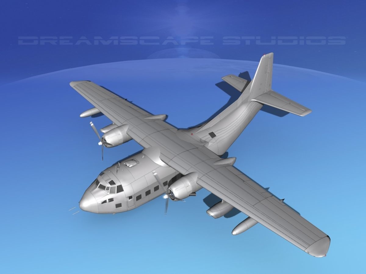 Fairchild VC-123K Provider Bare Metal 3D model_10