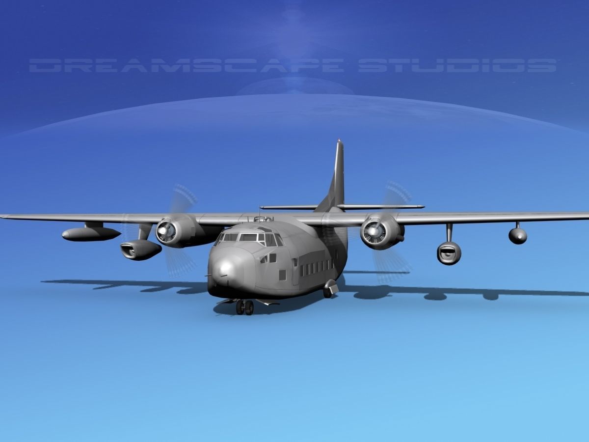 Fairchild VC-123K Provider Bare Metal 3D model_1