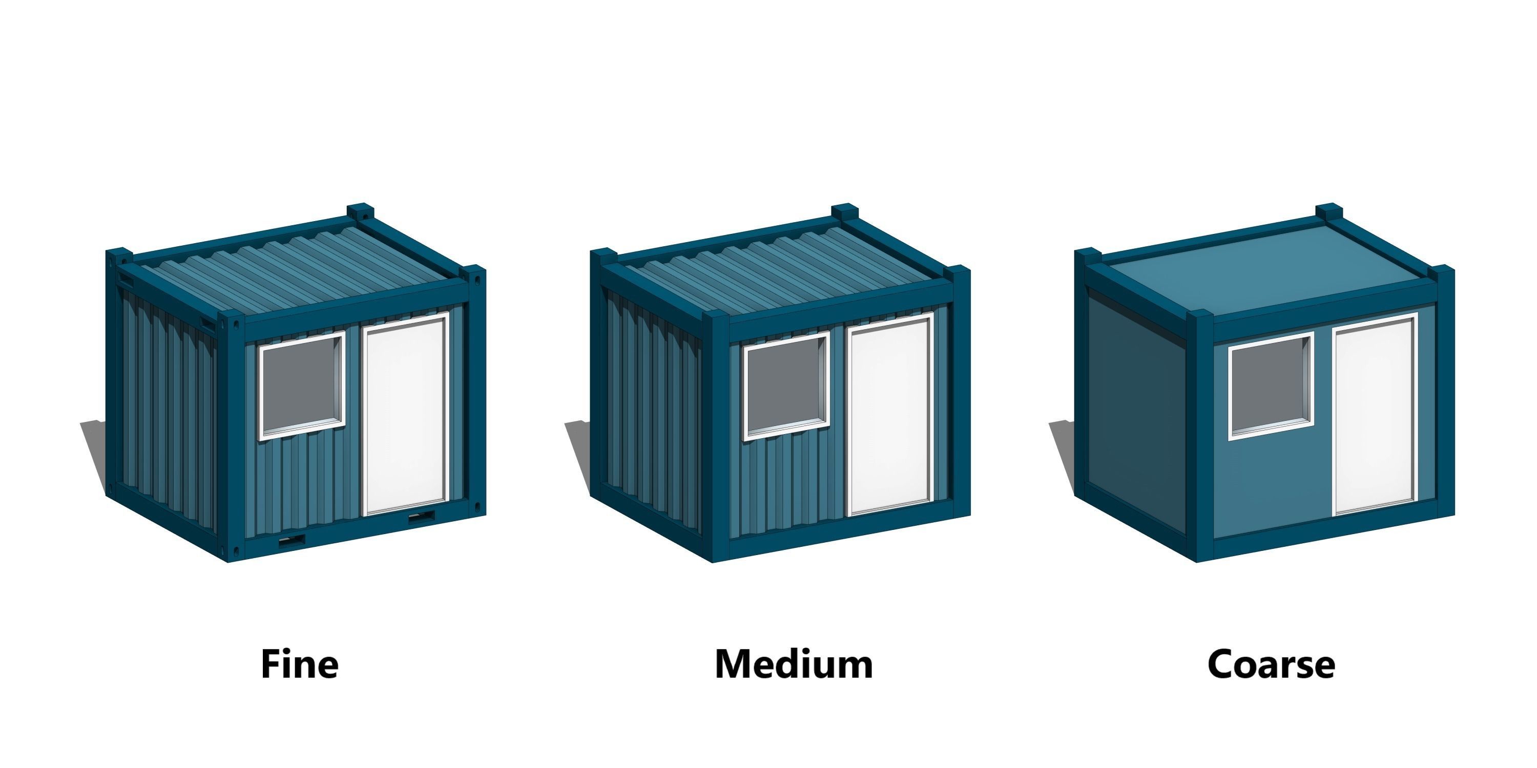 Office Container 10ft - Revit Family 3D model_2