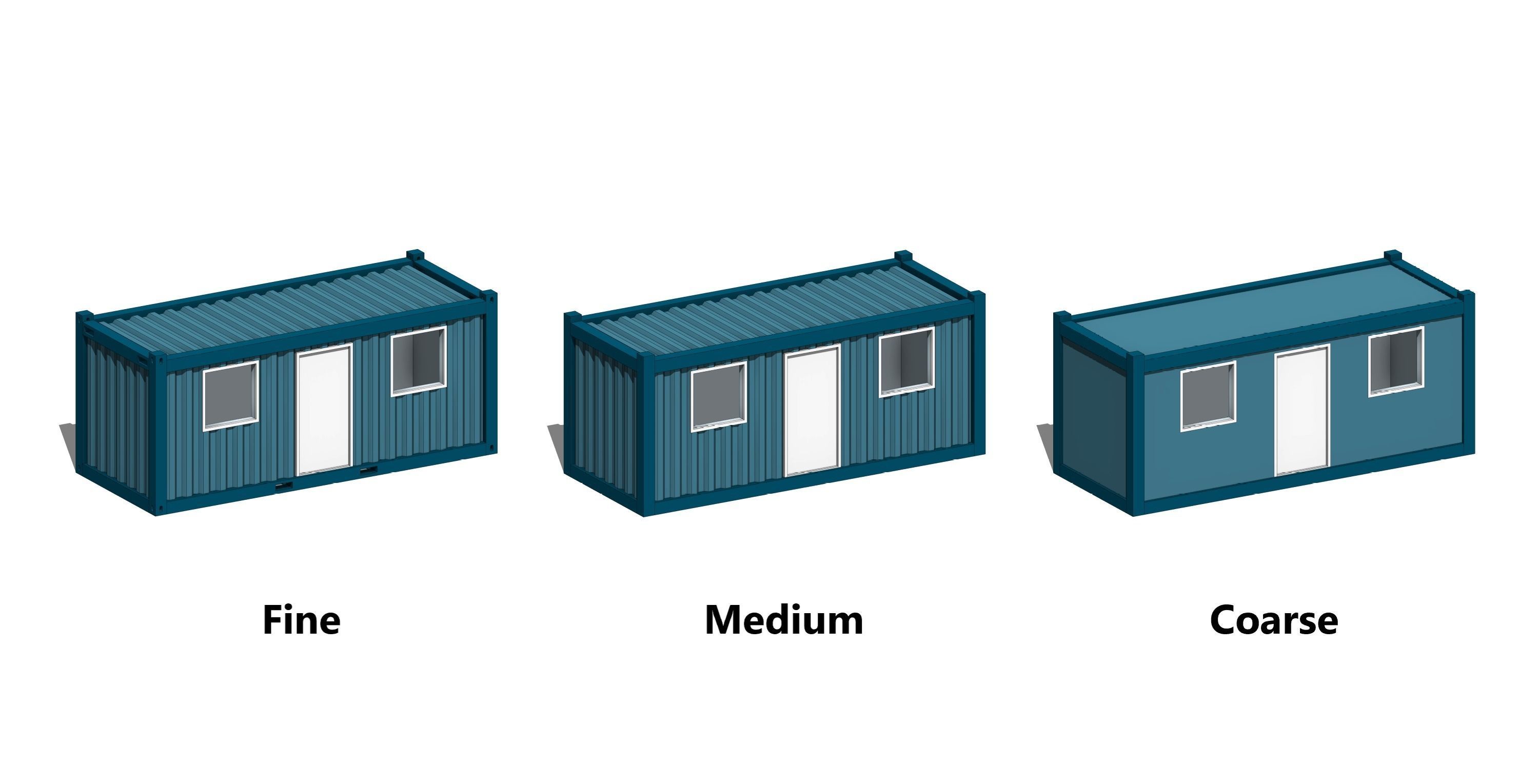 Office Container 20ft - Revit Family 3D model_2