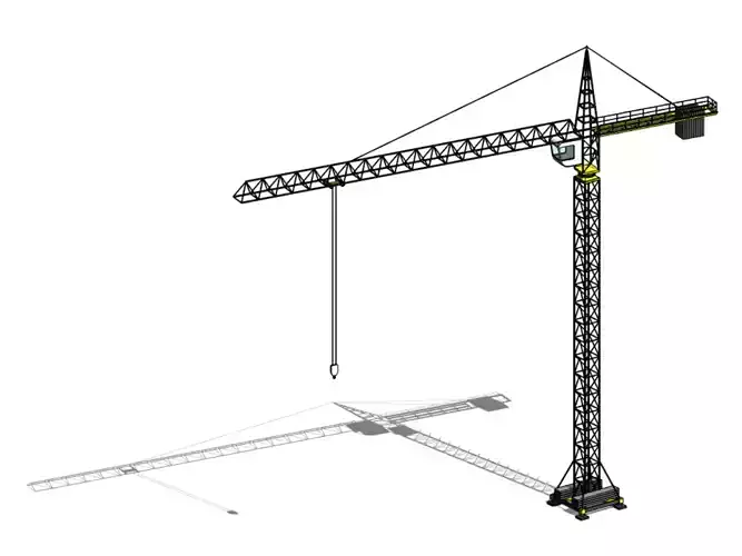 Tower Crane - Revit Family 3D model