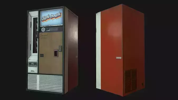Vending Machine Low-poly 3D model