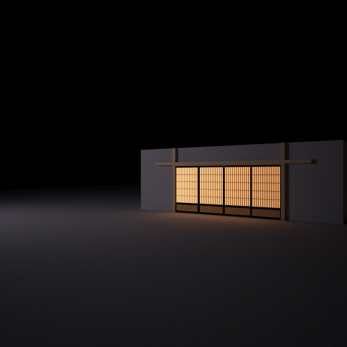 Japanese Classic Door 1 3D model_3