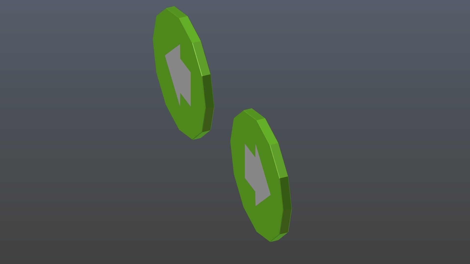 Low poly arrow symbols Low-poly 3D model_7