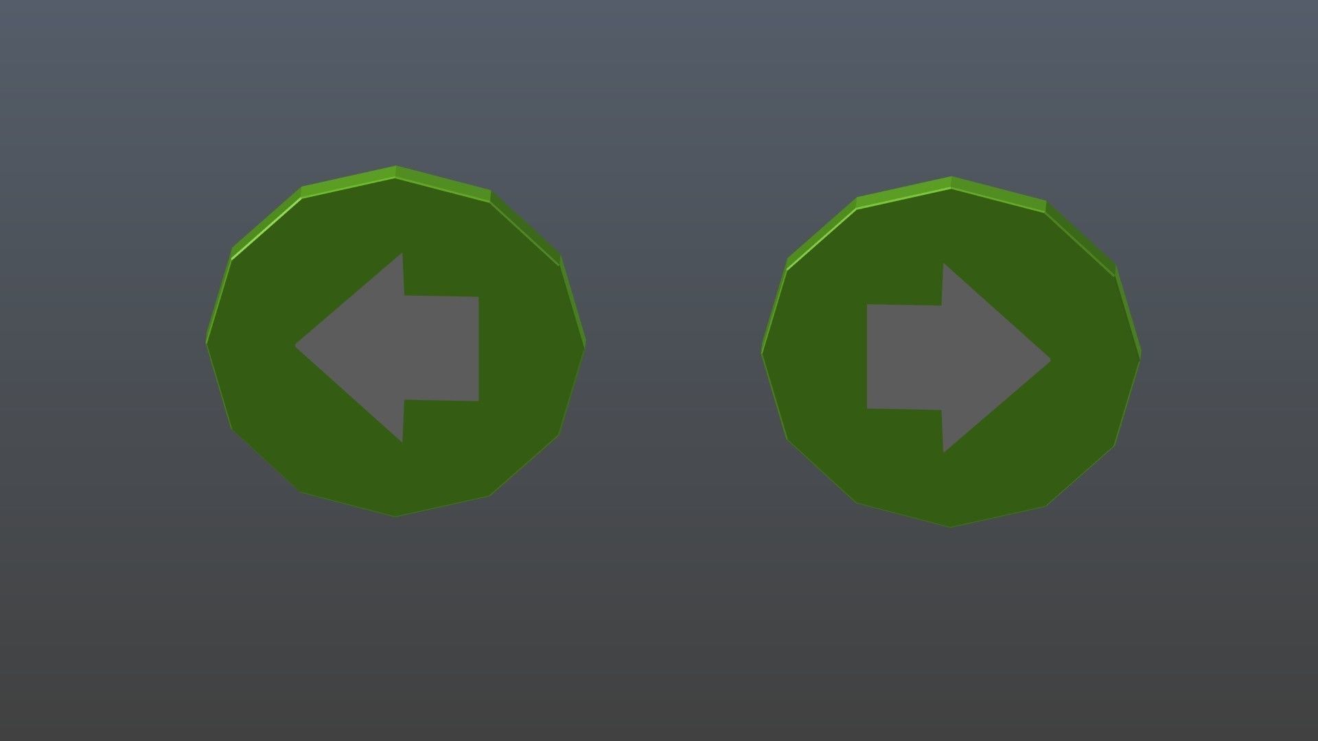 Low poly arrow symbols Low-poly 3D model_10