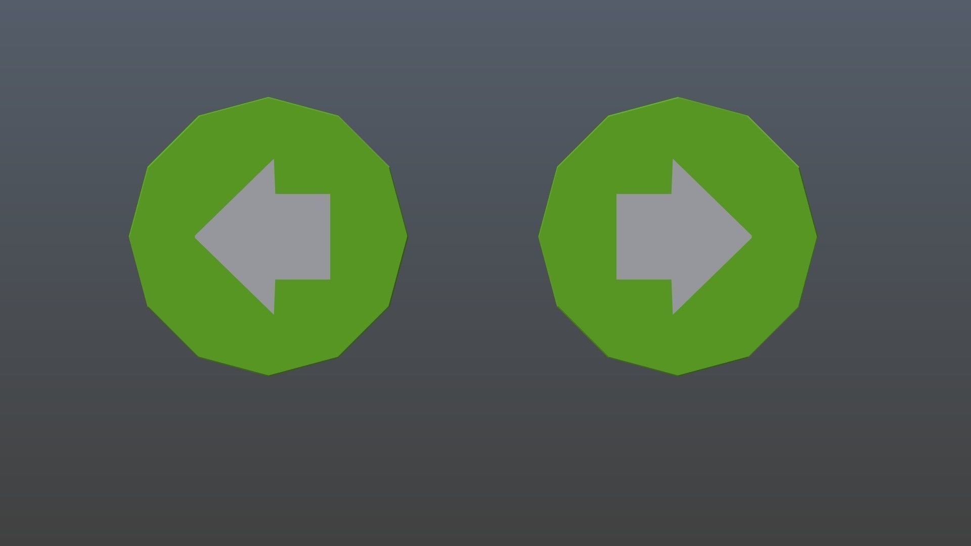 Low poly arrow symbols Low-poly 3D model_9