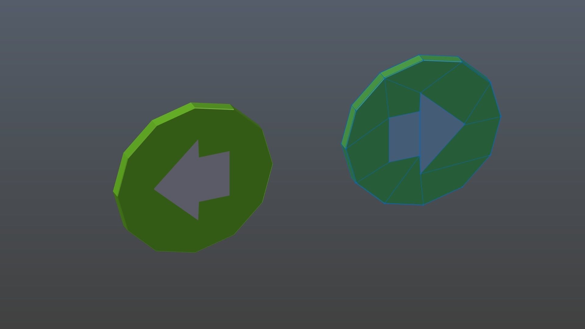 Low poly arrow symbols Low-poly 3D model_11