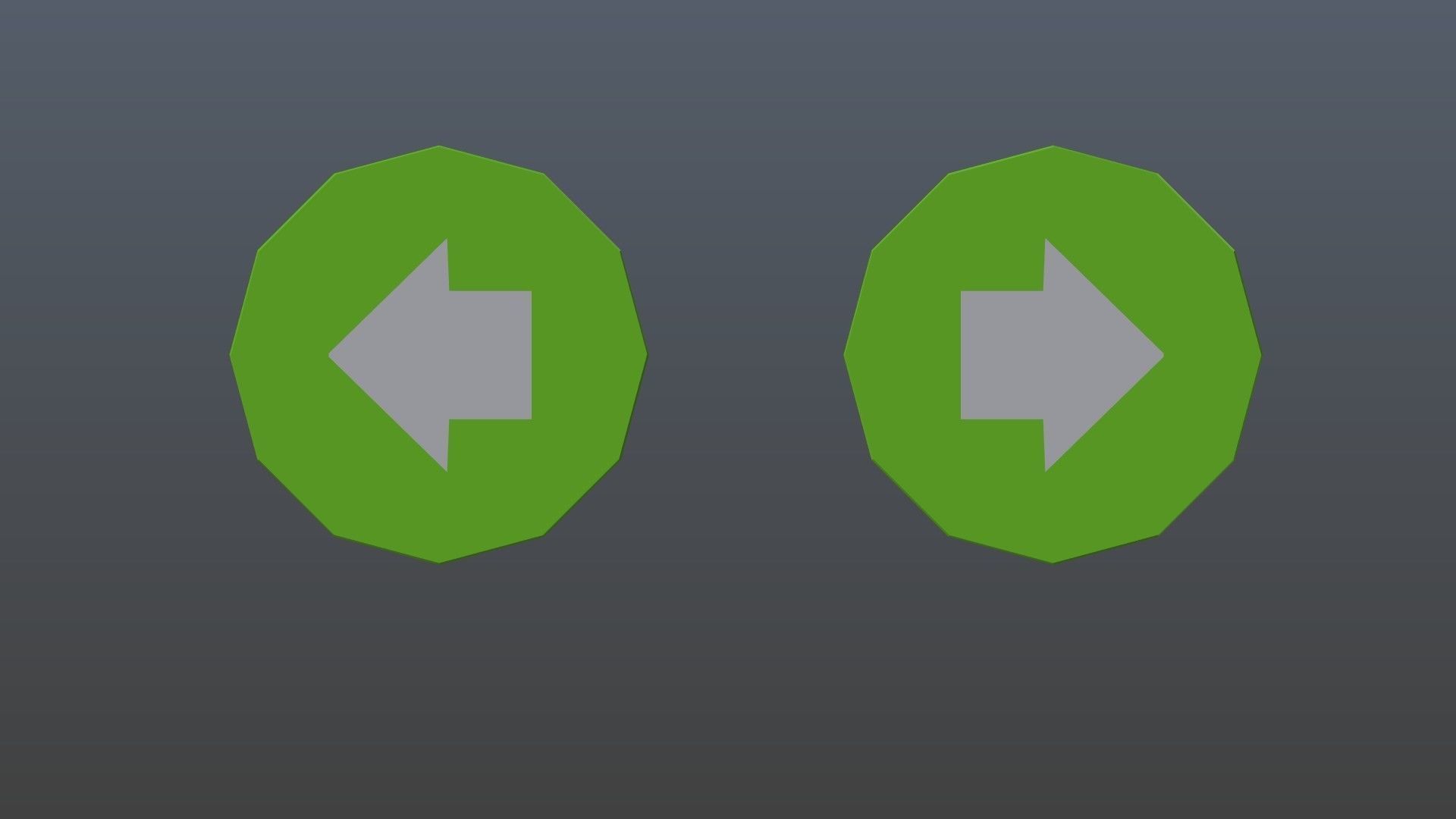 Low poly arrow symbols Low-poly 3D model_6