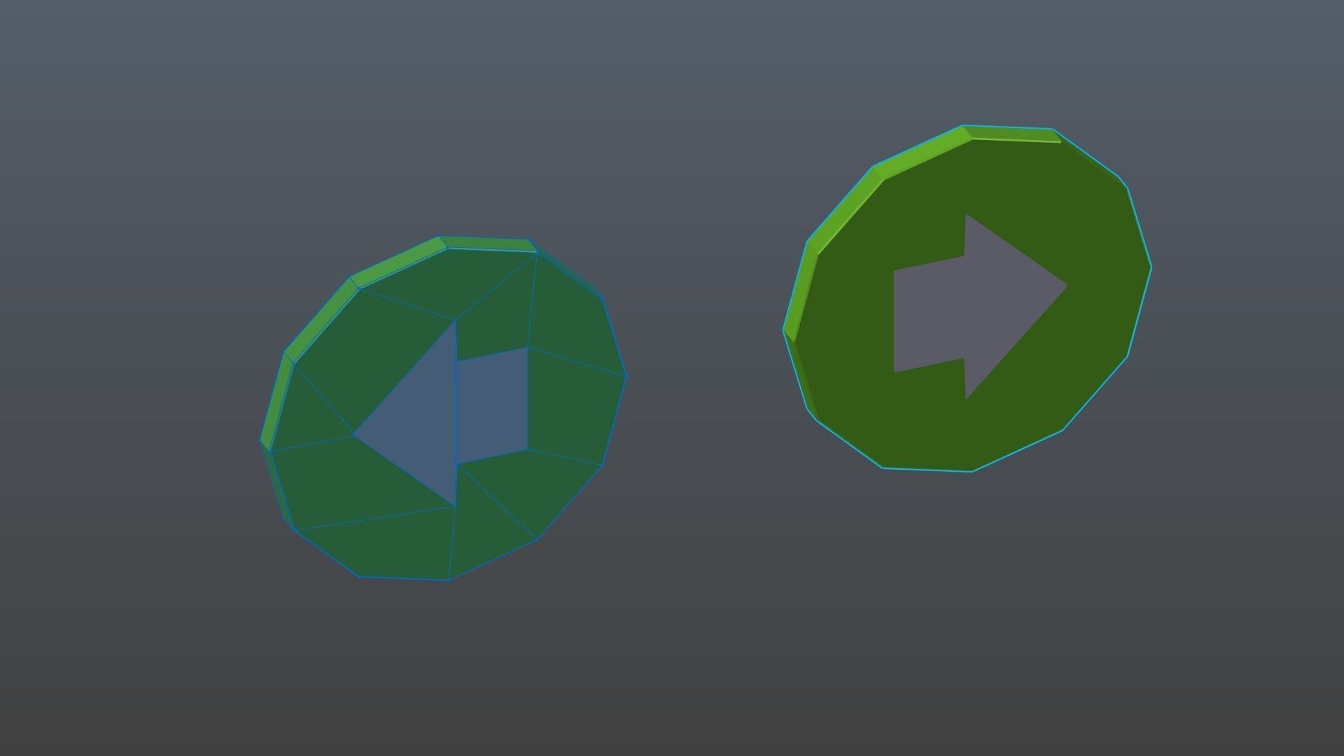 Low poly arrow symbols Low-poly 3D model_12