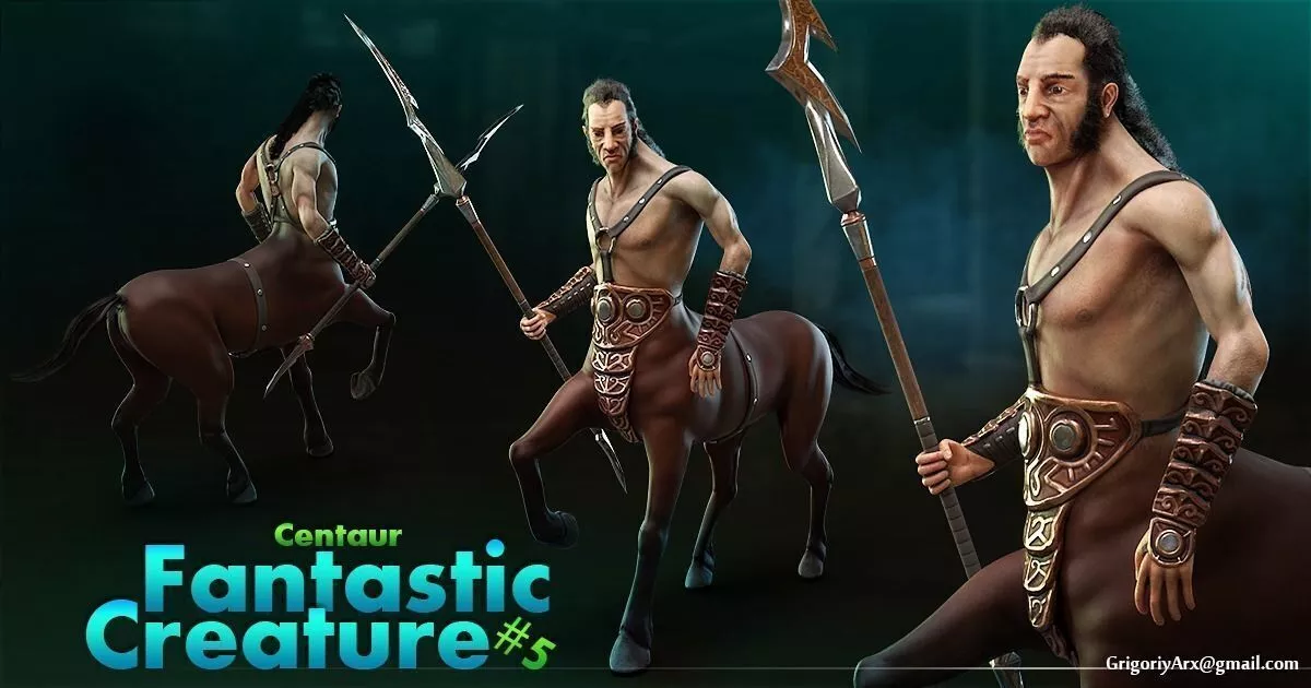 Centaur Free low-poly 3D model