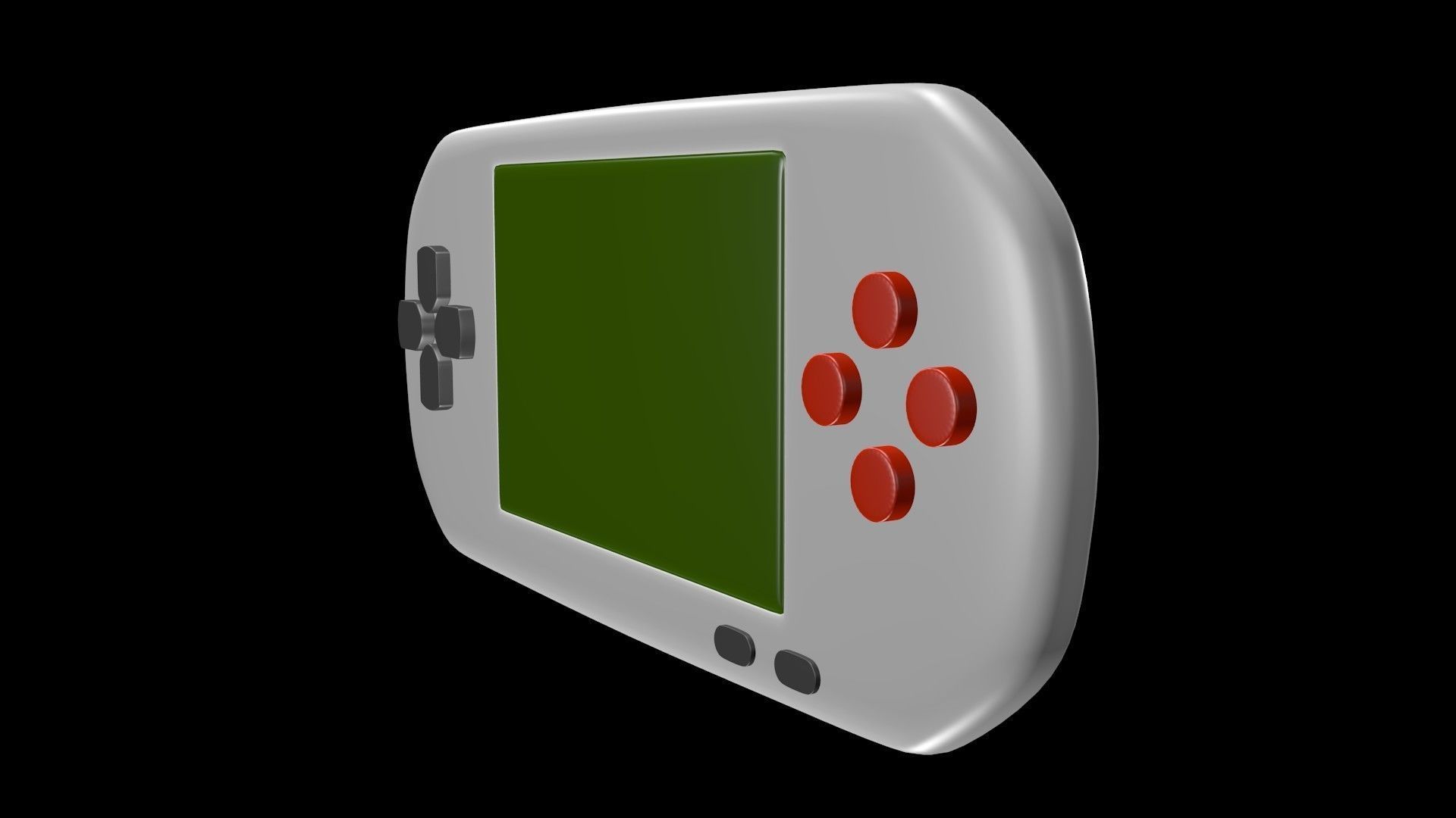 Game Console 1 3D model_4