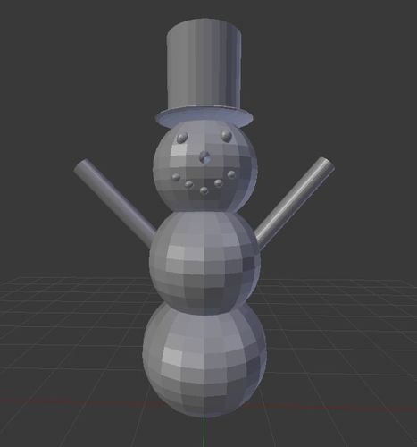 Snowman 3D print model