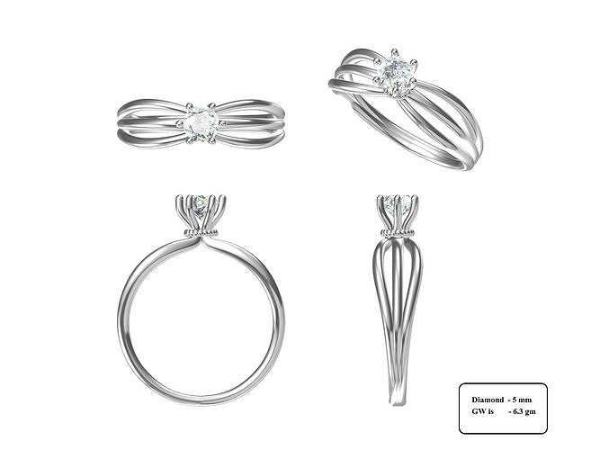 50 RING AND BAND 3D print model
