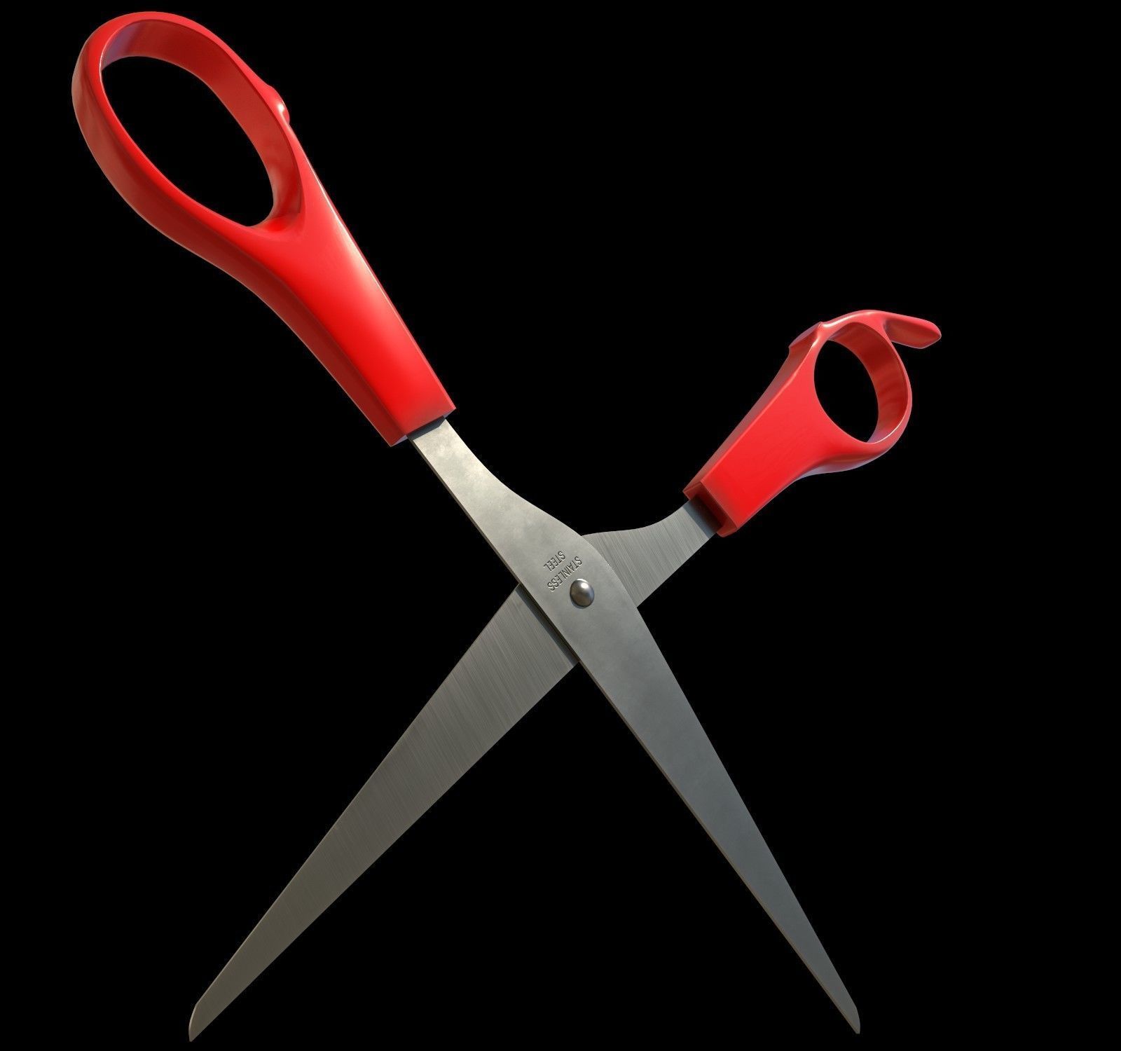 Scissors - PBR pair of Low-poly 3D model_1