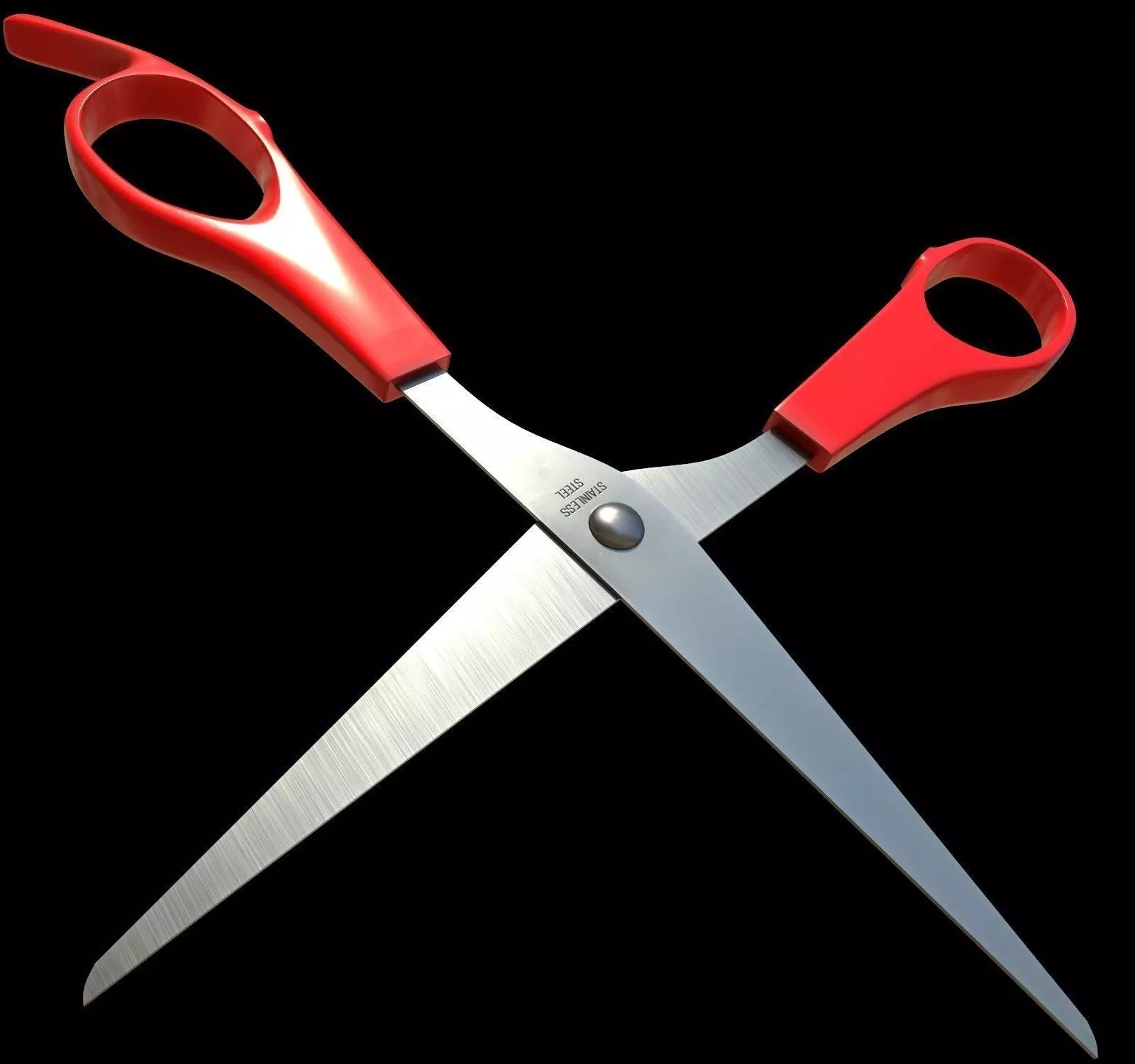 Scissors - PBR pair of Low-poly 3D model_0