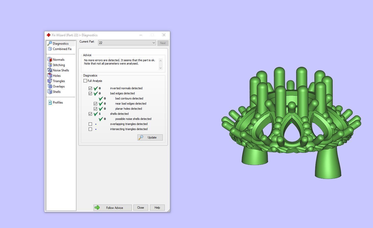 Diamond And Color Stone Ring 3D print model_8